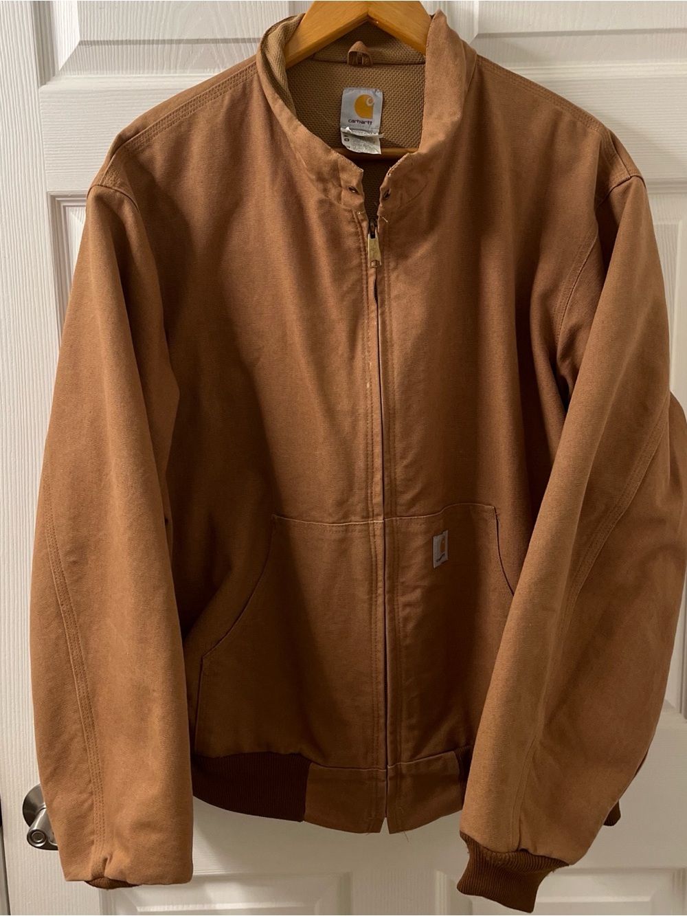 Carhartt Vintage Tan/Brown Workwear Puffer Jacket
